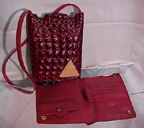Red pouch and open pockets Thumb