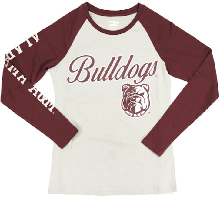 Alabama A&M Women's Sparkling Letter Long-Sleeve Tee - 2024