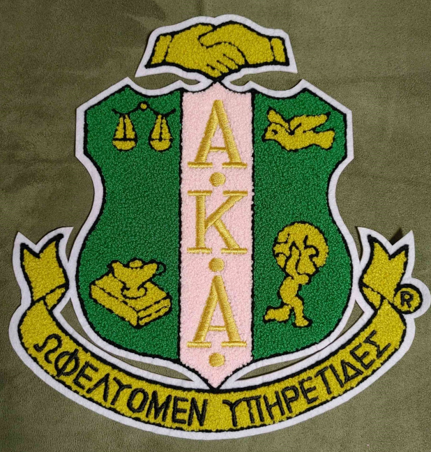 AKA Chenille Crest Patch - Large
