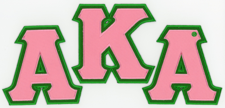 AKA Twill 4 Inch Letter Patches