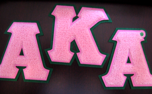 AKA Letters Chenille Patch