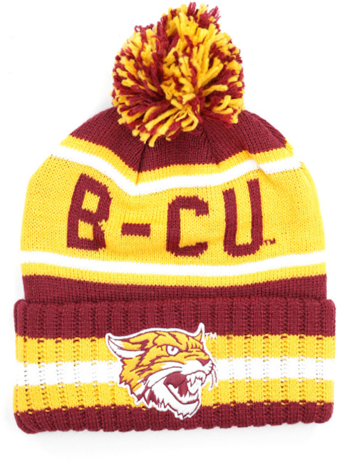 Bethune Cookman Beanie w/ Puffball - 2024