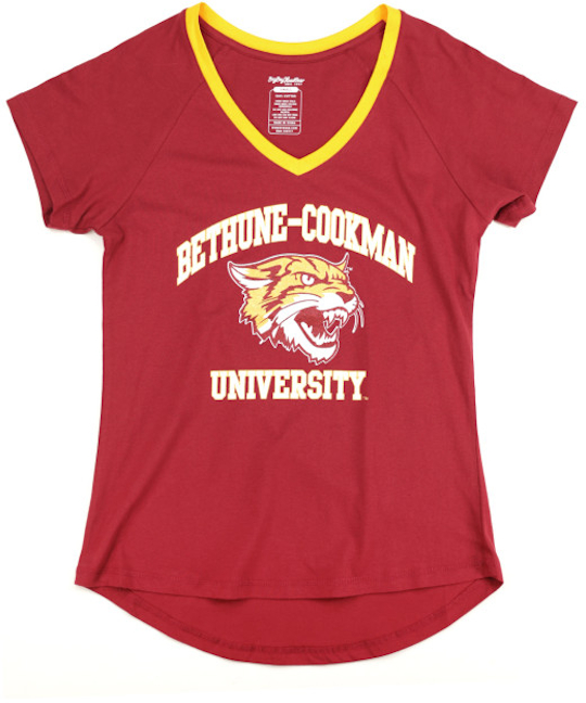 Bethune Cookman V-Neck Tee - 2024