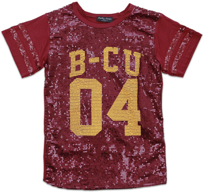 Bethune Cookman Female Sequins Tee - 1819