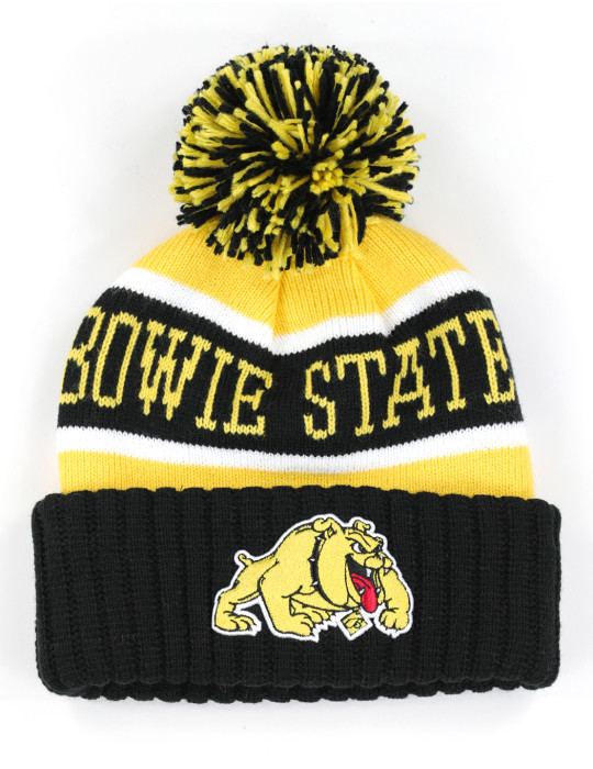 Bowie State Beanie w/ Puffball - 2025