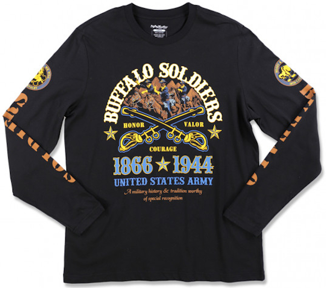 Buffalo Soldiers Black Long Sleeve Tee - BB
