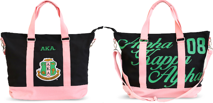 AKA Black Canvas Tote-Bag