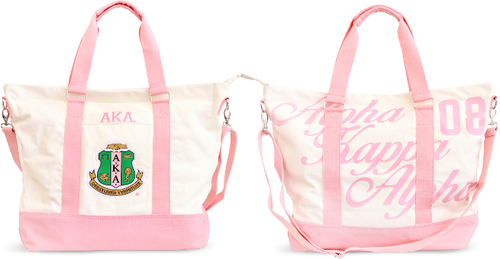 AKA White Canvas Tote-Bag