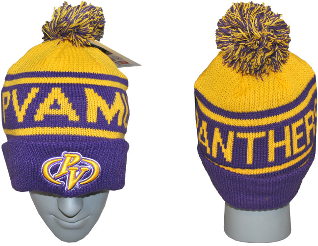 Prairie View A&M Beanie w/ Puffball - 2