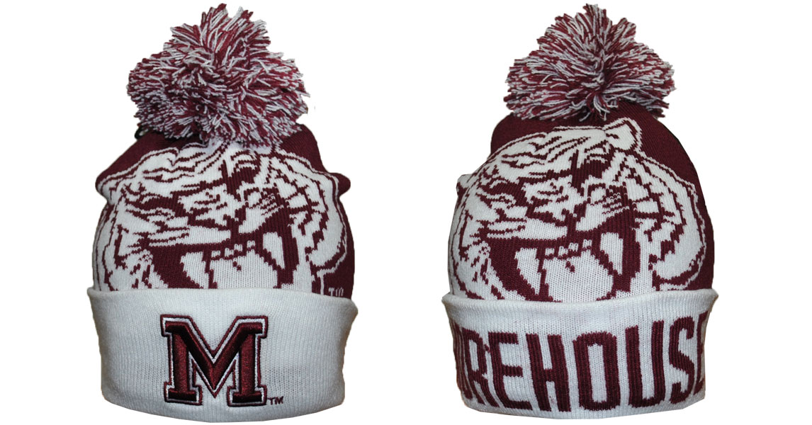 Morehouse College Beanie w/ Puffball - 2016