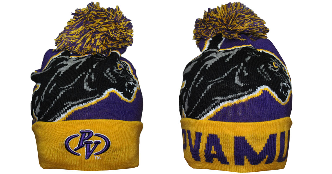 Prairie View A&M Beanie w/ Puffball - 2016