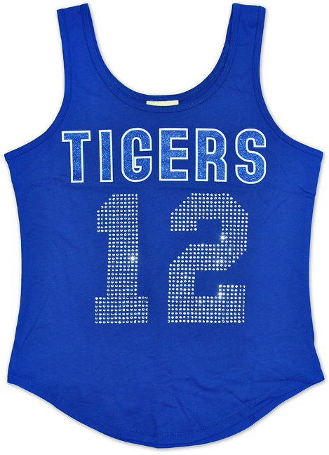 Tennessee State Female Rhinestone Tank Top - 1718