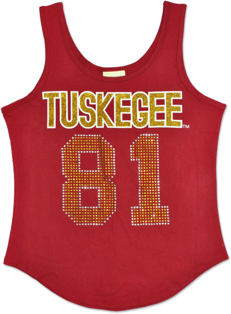 Tuskegee University Female Rhinestone Tank Top - 1718