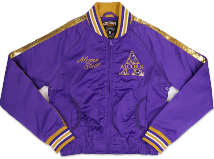 Alcorn State Female Satin Sequins Jacket - 2020