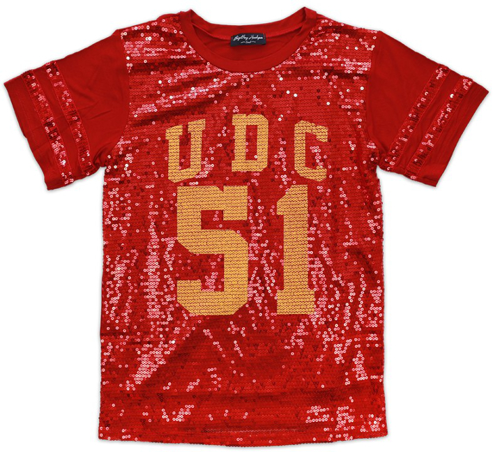 Univ. District of Columbia Female Sequins Tee - 1819