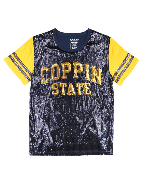 Coppin State Sequins Tee - 2024