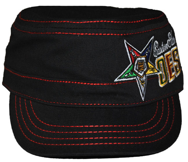 Order of the Eastern Star Black Captain's Hat - 13