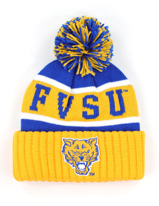 Fort Valley State Beanie w/ Puffball - 2025
