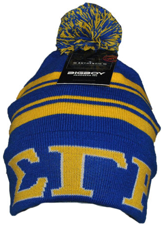 Sigma Gamma Rho Sorority Beanie With Puffball