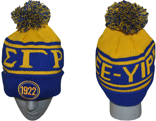 Sigma Gamma Rho Sorority Beanie With Puffball - 2