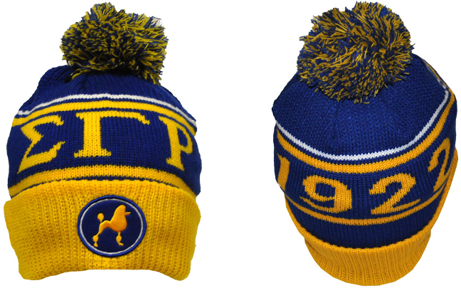 Sigma Gamma Rho Sorority Beanie With Puffball - 3