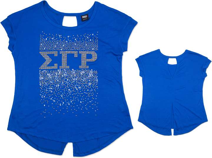 Sigma Gamma Rho Sorority Rhinestone Tee - 1718