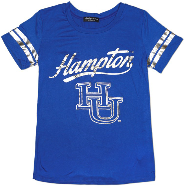 Hampton University Female Foil Tee - 1819