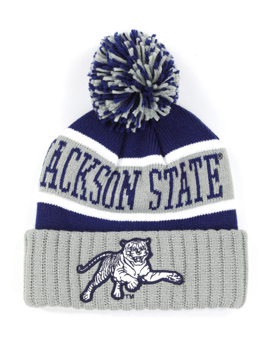 Jackson State Beanie w/ Puffball - 2025