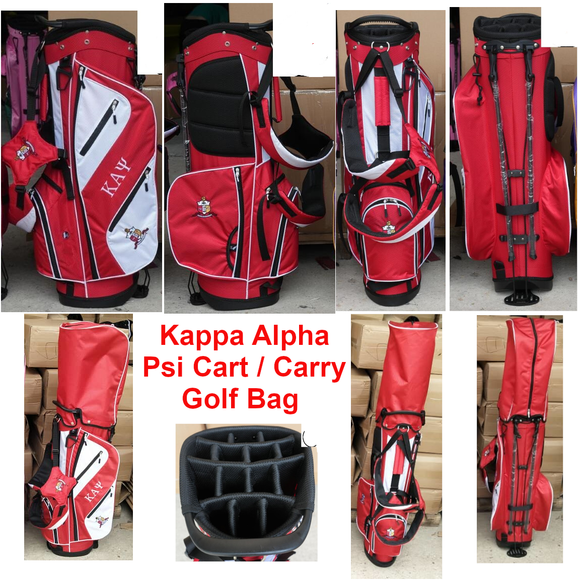 Kappa Alpha Psi Carry Stand Golf Bag - 2023 - LIMITED QUANTITY