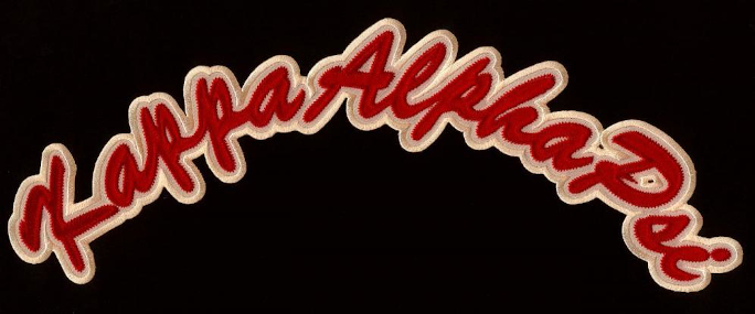 Kappa Rocker Patch - Crimson