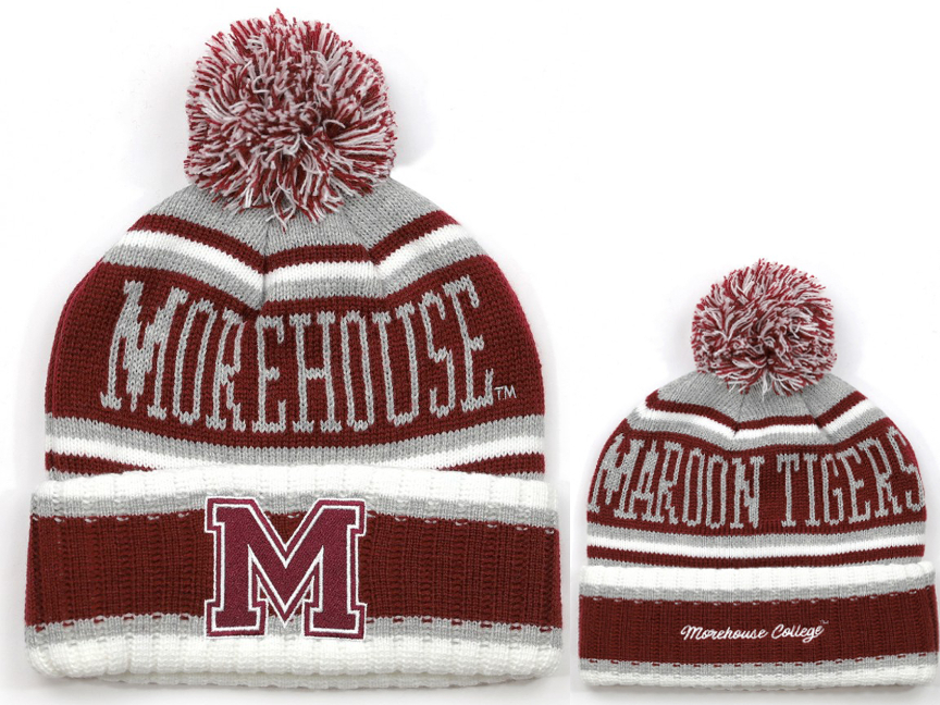 Morehouse College Beanie w/ Puffball - 1920b