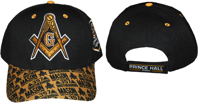 Prince Hall Mason Cap - MS149MS-BLK