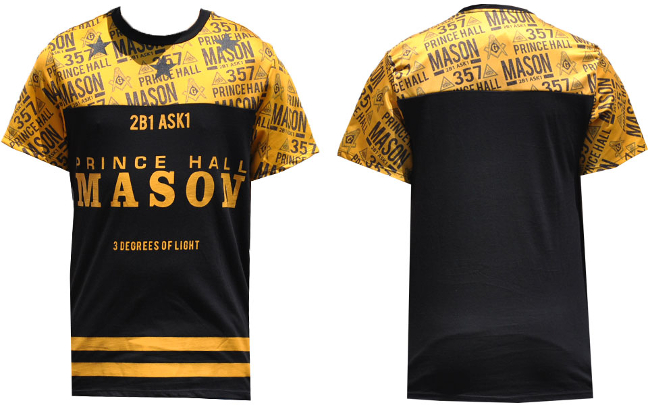 Prince Hall Mason Sublimation Jersey Tee