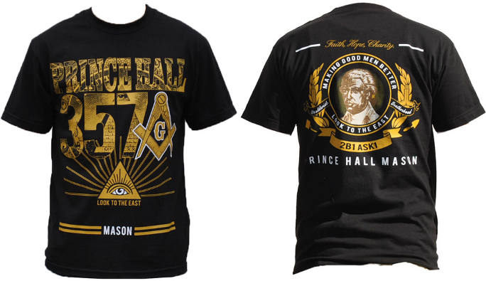 Prince Hall Mason - Black & Gold - 357 Tee