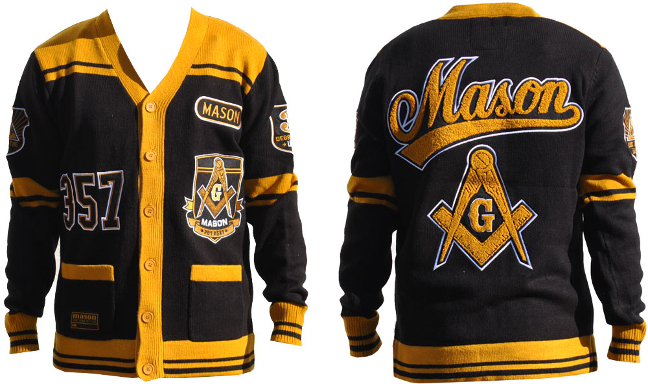 Mason Black & Gold Cardigan Sweater - 1617