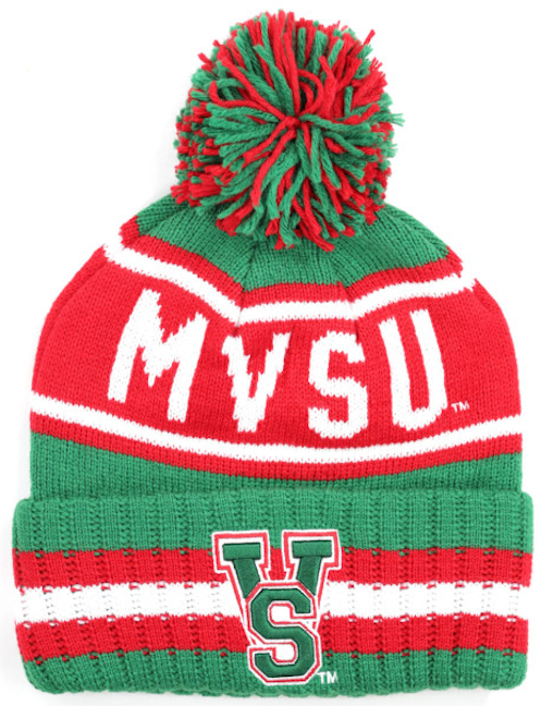 Mississippi Valley State Beanie w/ Puffball - 2023