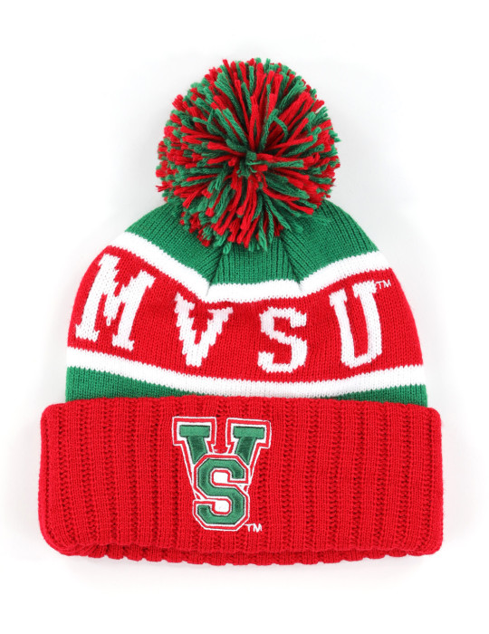 Mississippi Valley State Beanie w/ Puffball - 2025