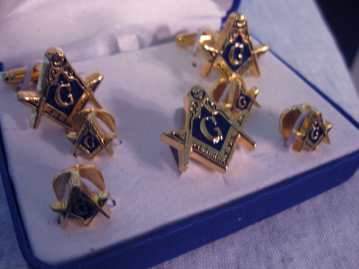 Mason Cufflinks Pin Set