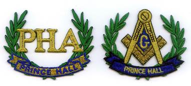 Mason Prince Hall Wreath Patches - Set of 2