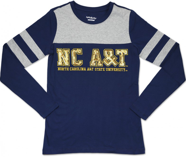 NC A&T Women's Sequin Long-Sleeve Tee - 1920