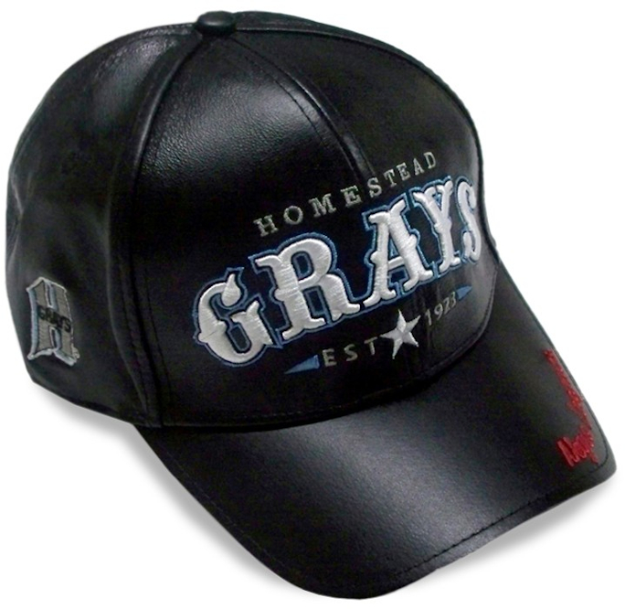 Negro Baseball Homestead Grays Leather Cap_NLL041CL