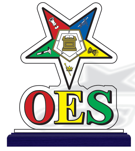 OES Acrylic Desktop Crest Wooden Base - CQ