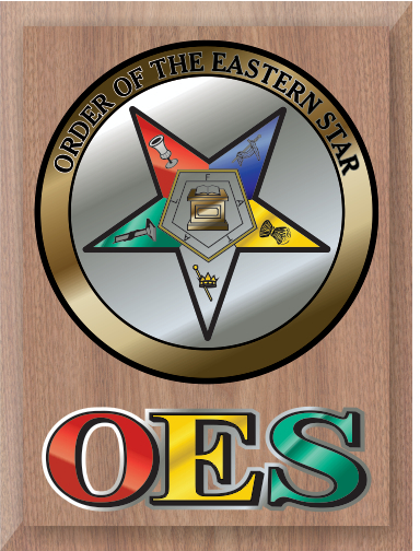 OES Wall Plaque Circle Crest - CQ