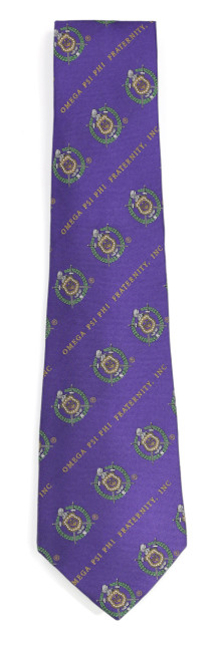Omega Purple Shield Silk Tie - 2023