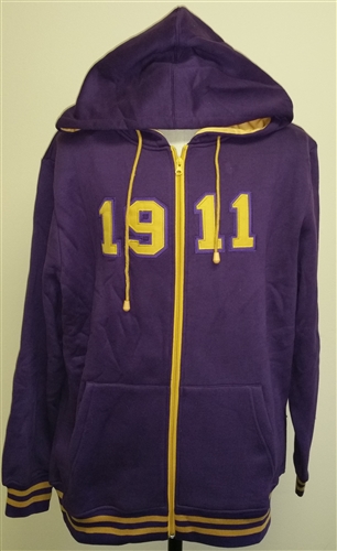 Omega Full-Zip Purple Hoody - BD