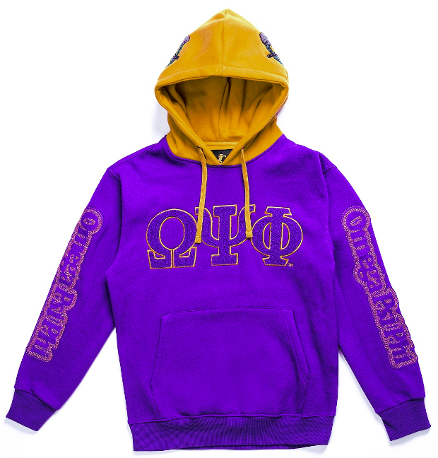 Omega Purple Chenille & Embroidered Hoodie - CP - 2023