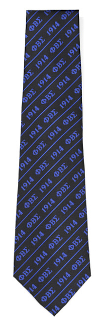 Sigma Black Letters Silk Tie - 2023