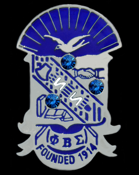 PHI BETA SIGMA Shield Jewel Pin - FO