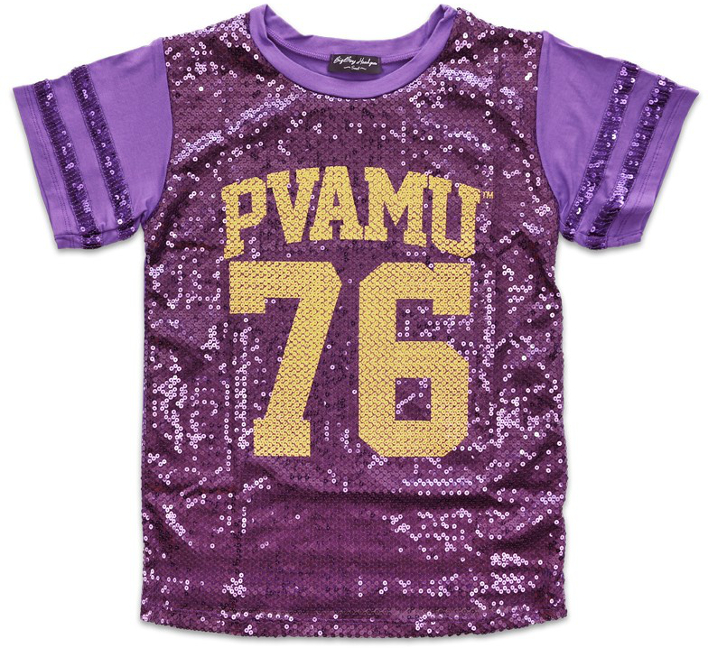 Prairie View A&M Female Sequins Tee - 1819