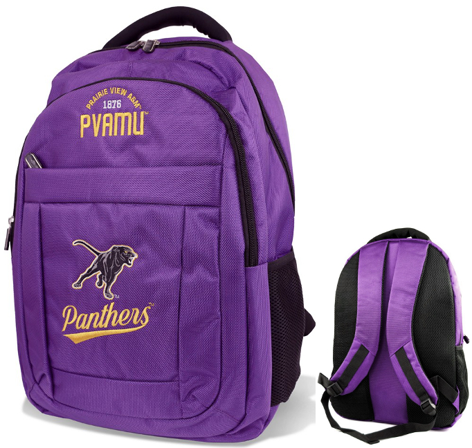 Prairie View A&M Canvas Backpack - 3 - BB